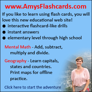 Amy's Flash Cards Ad